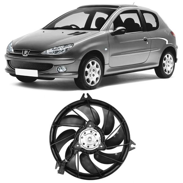 Ventoinha Radiador Peugeot 206 1 0 1 4 2001 2009 Ar 100W Bauen