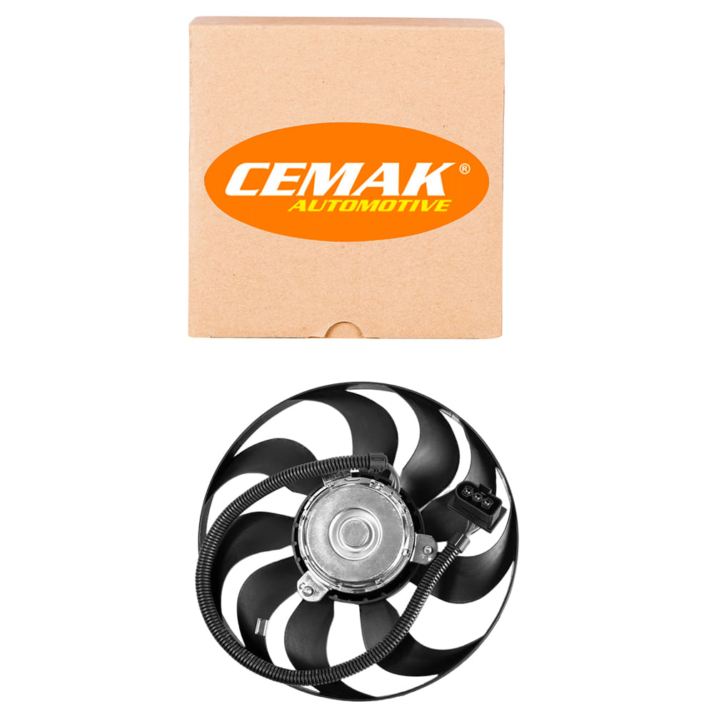 Ventoinha Radiador Polo 1 6 2003 2006 12V 220 60W Ar Cemak 2458